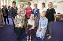 The East Suffolk Nurses League celebrate their 100th birthday at Ipswich Hospital. Pictured are the committee members along with their joint oldest member, 103 year old Lillian Caudle (front centre). 

Picture: ASHLEY PICKERING