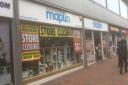 Closing down sale at the Maplin electronics store in Carr Street, Ipswich