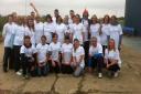 The skydiving group who carried out the leapt in aid of the Forget Me Not campaign.