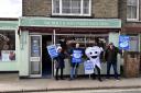 Campaigners from Toothless in England gathered in Leiston