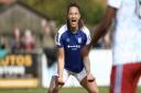 Natasha Thomas netted her 150th Town goal in Town's victory over Hashtag United