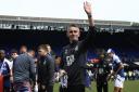 Ipswich Town boss Kieran McKenna celebrates promotion on Saturday
