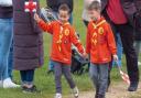 Hundreds join 1st Combs Scout Group's St George's Day celebration in Stowmarket