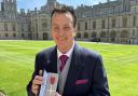 Keith Deller, who was born in Ipswich, with his MBE