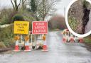 The road has been closed since November after the road collapsed