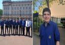 George Burton, from the 1st Mid-Suffolk Boys' Brigade in Stowmarket, was a steward at Buckingham Palace yesterday