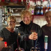 Ed visited the pub with his friends