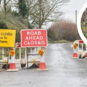 The road has been closed since November after the road collapsed