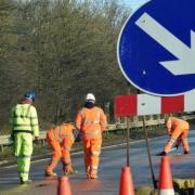 Part of the A12 and A14 will be closed overnight tonight