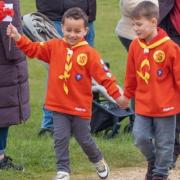Hundreds join 1st Combs Scout Group's St George's Day celebration in Stowmarket