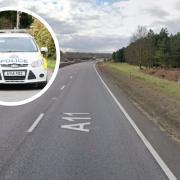 A crash on the A11 this morning caused a van to come off the road