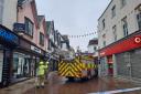 Police, fire and ambulance crews are on the scene after calls for suspected burglary in town centre
