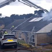 A home in Sutton was badly damaged in a blaze