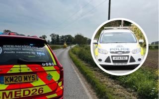 Suffolk police are appealing for witnesses to a serious crash near Aldeburgh today.