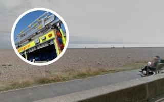 Emergency services are attending a rescue in Aldeburgh