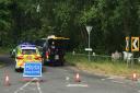 Police investigations were carried out after a cyclist was airlifted to hospital in a serious condition after being found on a road in Blundeston.