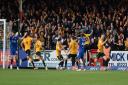 Ipswich Town conceded a late equaliser at Cambridge