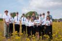 The year nine pupils at Alde Valley Academy explored Aldhurst Farm using maps