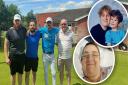 A keen golfer from Sudbury has completed a 16-hour golf marathon to raise funds in memory of his sister.