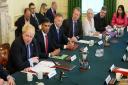 Boris Johnson was back at the Cabinet table on the day after the confidence vote.