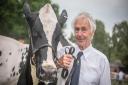 John Cawston with his winning Holstein at the Suffolk Show