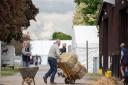 Organisers and exhibitors have been getting Trinity Park ready for the show.