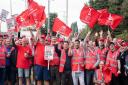 The striking workers at the Port of Felixstowe began their industrial action on Sunday