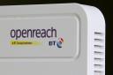 A BT Openreach internet router, as BT's Openreach broadband operation should become a 