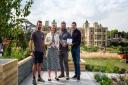 BBC Gardeners\' World presenter, Adam Frost, presents Gadd Brothers with their award for winning the Association of Professional Landscapers\' Professional Skills Competition at the BBC Gardeners\' World Autumn Fair