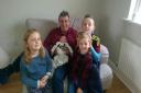 Bryn Shuck with his grandchildren Seth, Ruby, Finn and Marlowe