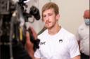Suffolk's Arnold Allen arrives at the UFC Apex ahead of his fight with Sodiq Yusuff