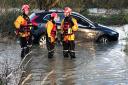 A specialist water rescue team from Suffolk fire and rescue helped get the woman to safety