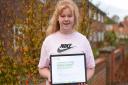 Teenager Eleanor saved a swimmer life from drowning, winning a recognition of excellence PICTURE: CHARLOTTE BOND