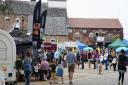 The busy Aldeburgh Food and Drink Festival at Snape Maltings.