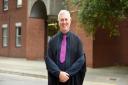 Pete Jellings, pictured outside Suffolk Magistrates' Court, has retired after 20 years as an usher