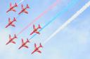The Red Arrows will fly over Suffolk on Sunday August 8