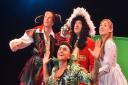 Lowestoft Marina Theatre pantomime  'Peter Pan' staring Sid Owen as Hook.

Anthony Sahota (Peter Pan), Terry Gleed (Smee), Sid Owen (Captain Hook) and Sophie Holt (Wendy)
Picture: Nick Butcher