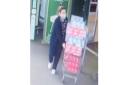 Police want to speak to the woman captured on CCTV at the Morrisons supermarket in Hadleigh.