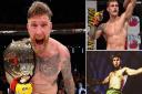 Clockwise, from left: James Webb, Leigh Mitchell and Corrin Eaton will all be in action on the Cage Warriors Trilogy this week