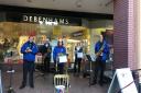 The Ipswich Hospital Band have continued to play for shoppers this year