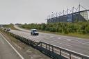 The collision occurred on the A12 near Colchester United FC. Picture: GOOGLE
