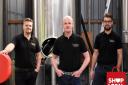 Charles Baldwin Business Developer, Alec Williamson Founder and Director and Adam Button Head of Sales. Calvors Brewery in Coddenham Picture: CHARLOTTE BOND