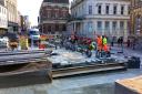 Progress on the Cornhill as it nears completion  Picture: ARCHANT