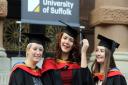 Graduating students (no photo caption issued). Pic: James Fletcher/University of Suffolk.