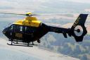 A police helicopter was used in the search for the man