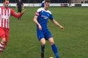 Bury Town defender Ollie Fenn, who returned to the side after a long absence with an ankle injury. Picture: CARL MARSTON