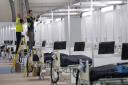 The ExCeL has been turned into the NHS Nightingale Hospital to care for coronavirus patients. Picture: Stefan Rousseau/PA Wire