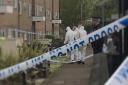 Forensics teams have been spotted at the scene Picture: ARCHANT