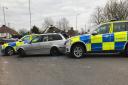 Officers from Suffolk Constabulary assisted colleagues from Essex Police in stopping the vehicle in Woodbridge. Picture: NORFOLK AND SUFFOLK'S ROADS & ARMED POLICING TEAM