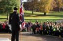 School children turn out for a special Remembrance Service in Christchurch Park organised by Royal British Legion  Picture: PAUL NIXON
